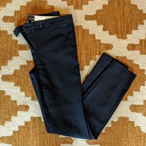 J Crew Cotton Ryder Pant Navy 6T